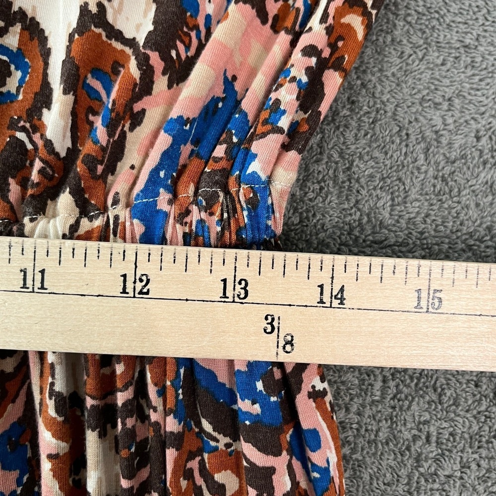 Rachel Pally Maxi Dress Womens L Brown Paisley Long Sleeve Bohemian‎ Long Casual - Picture 9 of 10